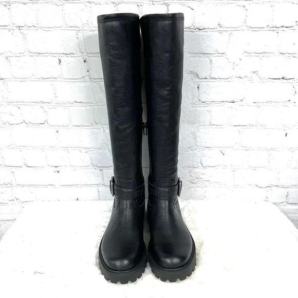 ⏳••NIB🤩 |•ZODIAC•| 'Solana' Rubber Tread Knee High Faux Leather Boots•• - Picture 4 of 15